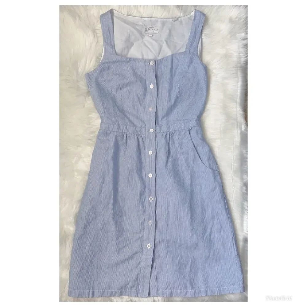 Jack Wills Striped A line button down dress